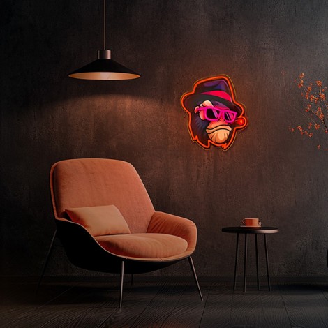 Neon ART LED GANGSTA MONKEY multicolor FLA03 Forever Light Neon ART LED GANGSTA MONKEY multicolor FLA03 Forever Light