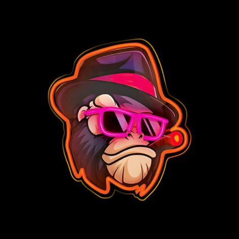 Neon ART LED GANGSTA MONKEY multicolor FLA03 Forever Light Neon ART LED GANGSTA MONKEY multicolor FLA03 Forever Light