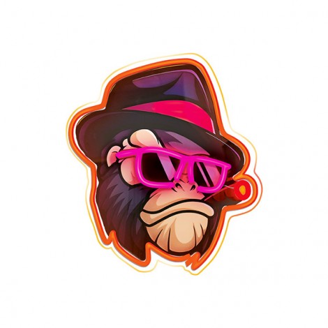 Neon ART LED GANGSTA MONKEY multicolor FLA03 Forever Light Neon ART LED GANGSTA MONKEY multicolor FLA03 Forever Light