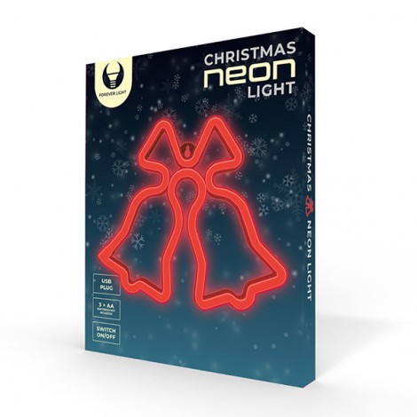 Neon LED CHRISTMAS BELLS red FLNE17 Forever Light Neon LED CHRISTMAS BELLS red FLNE17 Forever Light
