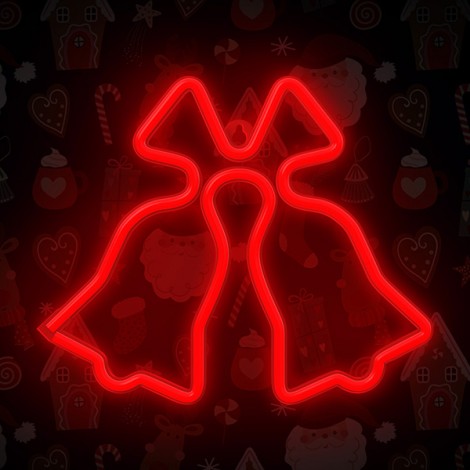 Neon LED CHRISTMAS BELLS red FLNE17 Forever Light Neon LED CHRISTMAS BELLS red FLNE17 Forever Light
