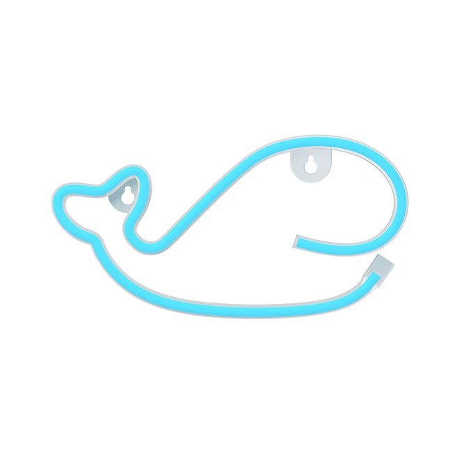Neon LED Light WHALE blue Bat + USB FLNE19 Forever Light