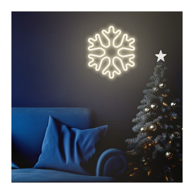 Neon LED CHRISTMAS SNOWFLAKE white FLNE20 Forever Light