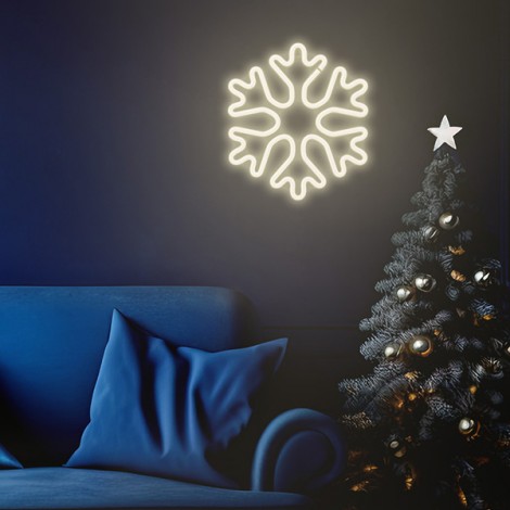 Neon LED CHRISTMAS SNOWFLAKE white FLNE20 Forever Light Neon LED CHRISTMAS SNOWFLAKE white FLNE20 Forever Light