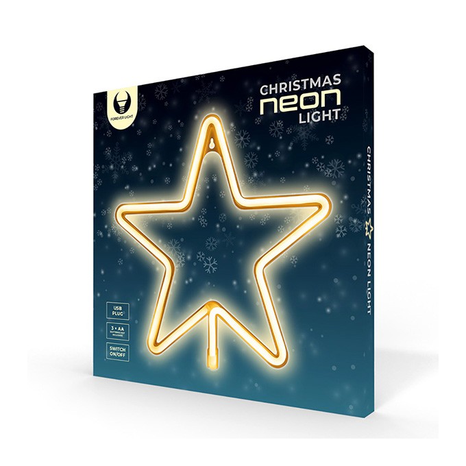 Neon LED CHRISTMAS PENTASTAR warm white FLNE22 Forever Light