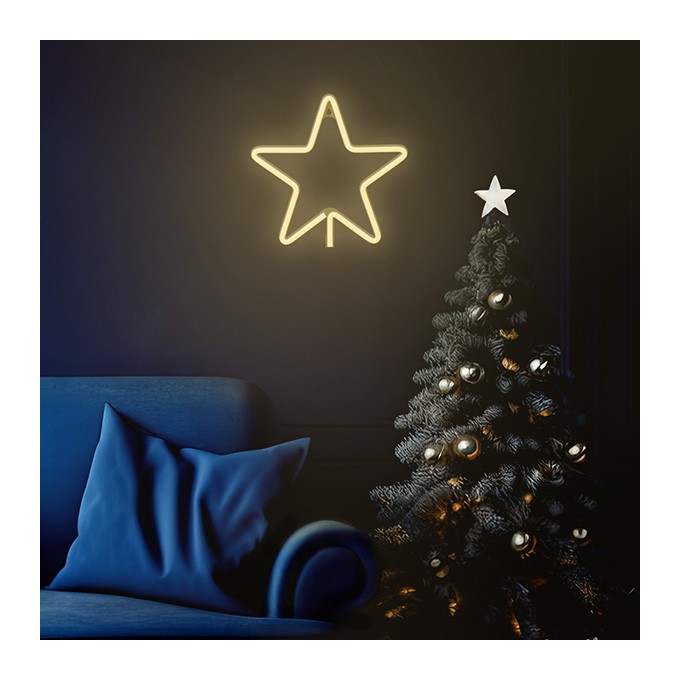 Neon LED CHRISTMAS PENTASTAR warm white FLNE22 Forever Light