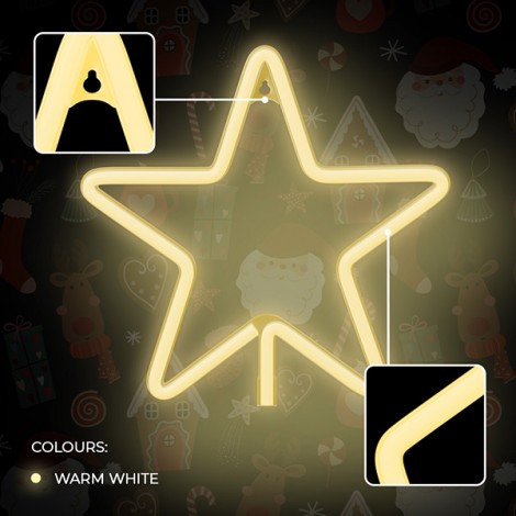 Neon LED CHRISTMAS PENTASTAR warm white FLNE22 Forever Light Neon LED CHRISTMAS PENTASTAR warm white FLNE22 Forever Light
