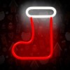 Neon LED CHRISTMAS SOCK white red FLNE23 Forever Light Neon LED CHRISTMAS SOCK white red FLNE23 Forever Light