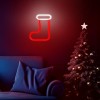 Neon LED CHRISTMAS SOCK white red FLNE23 Forever Light Neon LED CHRISTMAS SOCK white red FLNE23 Forever Light