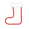 Neon LED CHRISTMAS SOCK white red FLNE23 Forever Light Neon LED CHRISTMAS SOCK white red FLNE23 Forever Light