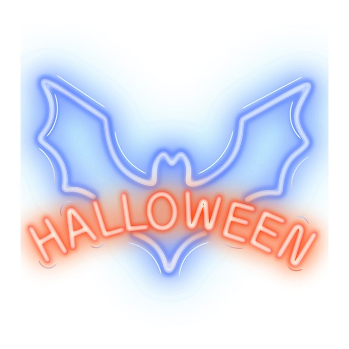 Neon PLEXI LED HALLOWEEN blue red NNE17 Neolia