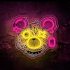 Neon ART LED PUNK TEDDY BEAR pink-yellow FLA01 Forever Light Neon ART LED PUNK TEDDY BEAR pink-yellow FLA01 Forever Light