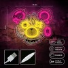Neon ART LED PUNK TEDDY BEAR pink-yellow FLA01 Forever Light Neon ART LED PUNK TEDDY BEAR pink-yellow FLA01 Forever Light