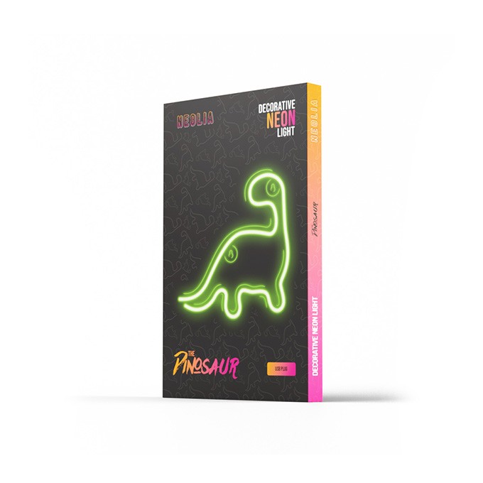 Neon LED Light DINOSAUR green NNE01 Neolia