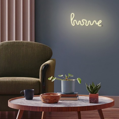 Neon LED Light HOME warm white Bat + USB FLNE21 Forever Light