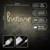 Neon LED Light HOME warm white Bat + USB FLNE21 Forever Light