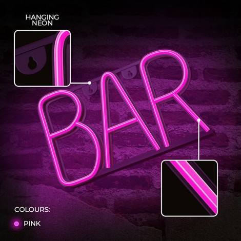Neon LED BAR pink Bat + USB FLNE24 Forever Light Neon LED BAR pink Bat + USB FLNE24 Forever Light