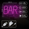 Neon LED BAR pink Bat + USB FLNE24 Forever Light Neon LED BAR pink Bat + USB FLNE24 Forever Light