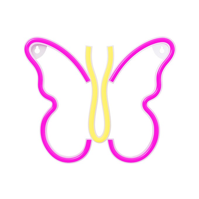 Neon LED Light BUTTERFLY pink NNE03 Neolia