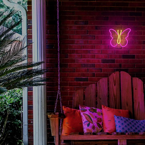 Neon LED Light BUTTERFLY pink NNE03 Neolia Neon LED Light BUTTERFLY pink NNE03 Neolia