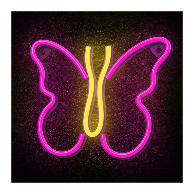 Neon LED Light BUTTERFLY pink NNE03 Neolia