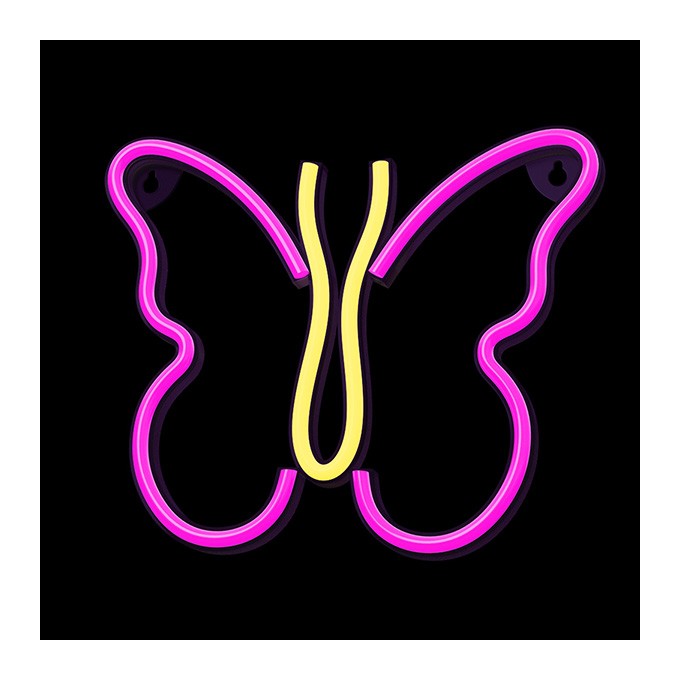 Neon LED Light BUTTERFLY pink NNE03 Neolia