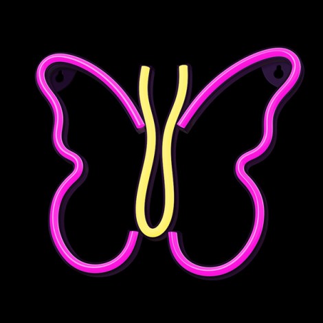 Neon LED Light BUTTERFLY pink NNE03 Neolia Neon LED Light BUTTERFLY pink NNE03 Neolia