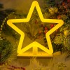 Neon Wood Stand LED STAR warm white FLNW04 Forever Light