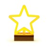 Neon Wood Stand LED STAR warm white FLNW04 Forever Light