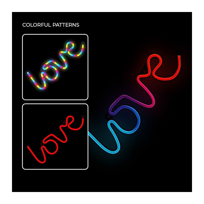 Neon LED RGB LOVE FLRN01 + RC Forever Light