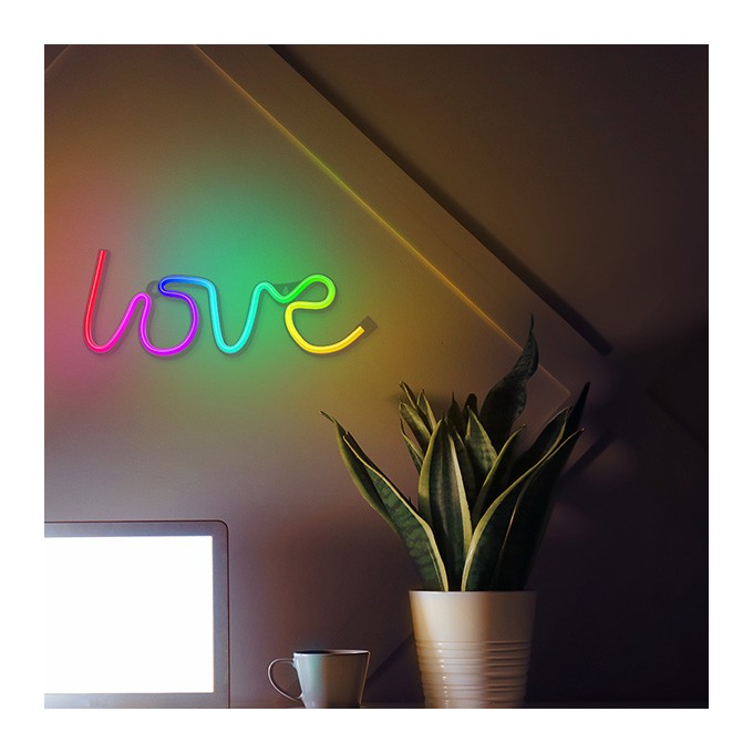 Neon LED RGB LOVE FLRN01 + RC Forever Light