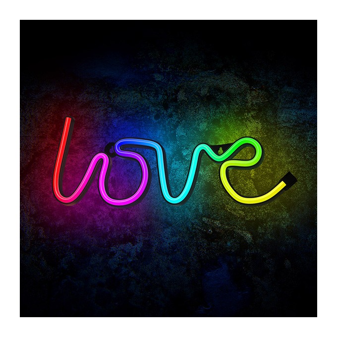 Neon LED RGB LOVE FLRN01 + RC Forever Light