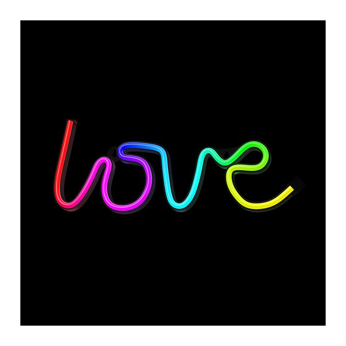 Neon LED RGB LOVE FLRN01 + RC Forever Light