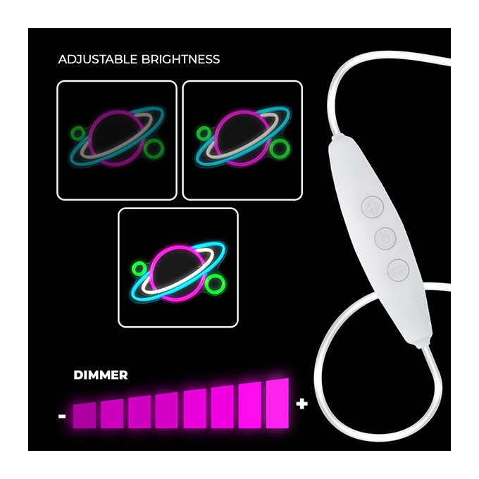 Neon PLEXI LED PLANET multicolor FPNE05X Forever Light