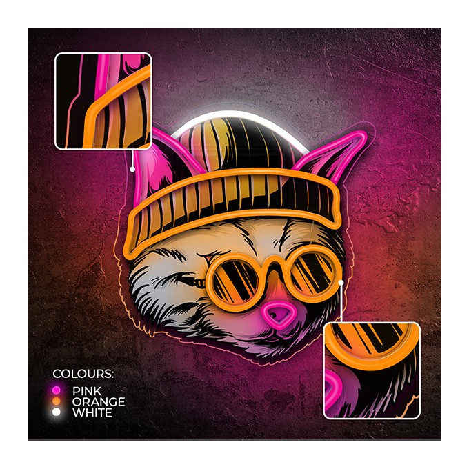 Neon ART LED CAT DREAMER multicolor FLA04 Forever Light