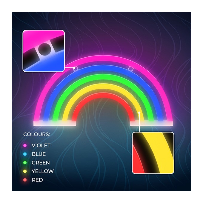 Neon LED Light RAINBOW 5 colors FLNE14X Forever Light