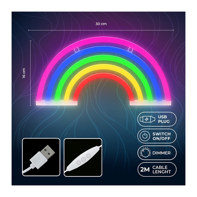 Neon LED Light RAINBOW 5 colors FLNE14X Forever Light