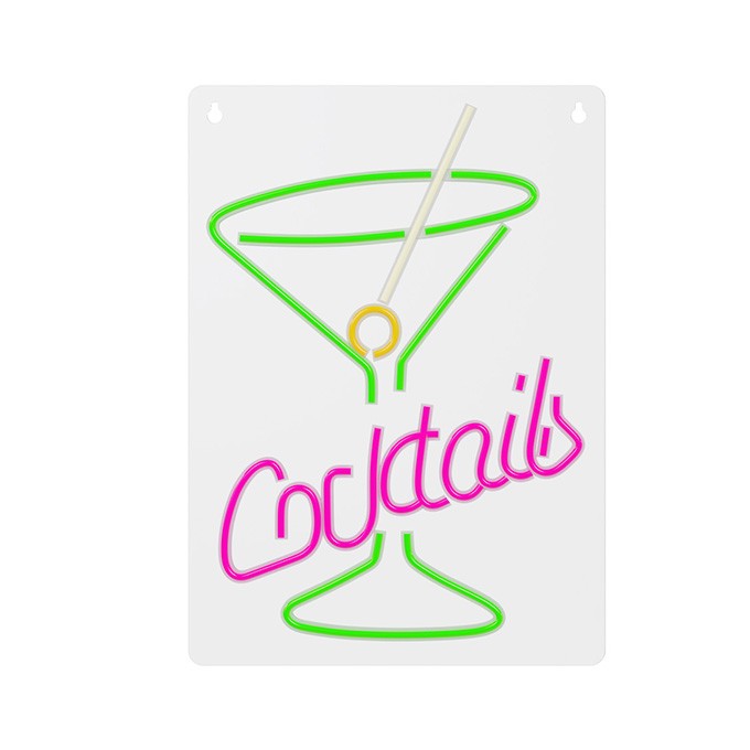 Neon PLEXI LED COCKTAILS pink green FPNE02X Forever Light