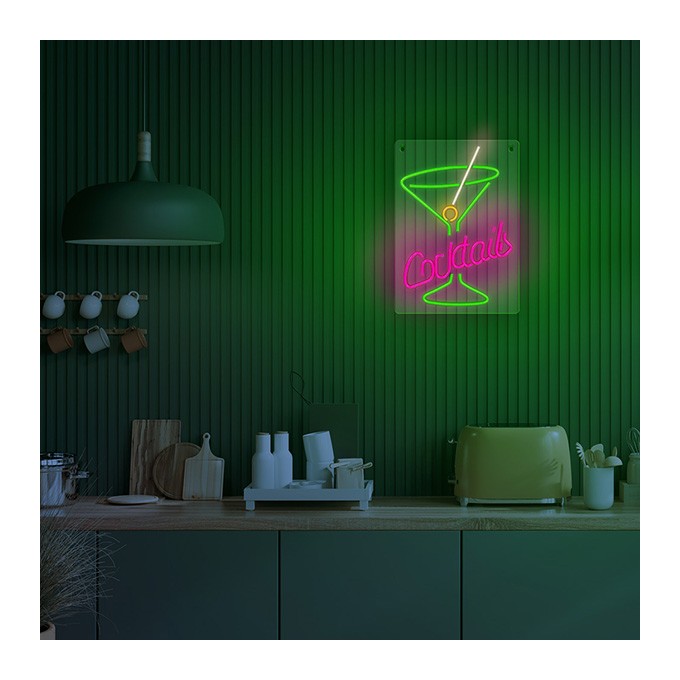 Neon PLEXI LED COCKTAILS pink green FPNE02X Forever Light