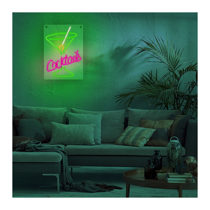 Neon PLEXI LED COCKTAILS pink green FPNE02X Forever Light