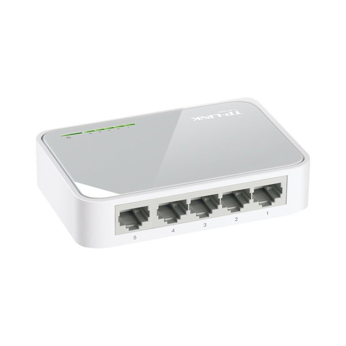 TP-LINK switch TL-SF1005D 100Mbps, auto MDI/MDIX