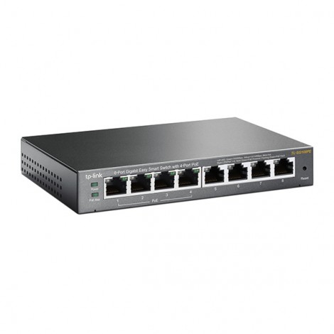TP-LINK switch TL-SG108PE PoE, 1000Mbps, 4x aktywne PoE, Easy smart, Auto MDI/MDI-X TP-LINK switch TL-SG108PE PoE, 1000Mbps, 4x aktywne PoE, Easy smart, Auto MDI/MDI-X