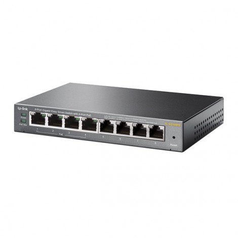 TP-LINK switch TL-SG108PE PoE, 1000Mbps, 4x aktywne PoE, Easy smart, Auto MDI/MDI-X TP-LINK switch TL-SG108PE PoE, 1000Mbps, 4x aktywne PoE, Easy smart, Auto MDI/MDI-X