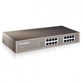 TP-LINK switch TL-SG1016D 1000Mbps, automatyczne uczenie się adr. MAC, auto MDI MDIX