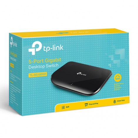 TP-LINK switch TL-SG1005D 1000Mbps, auto MDI/MDIX TP-LINK switch TL-SG1005D 1000Mbps, auto MDI/MDIX