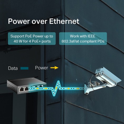 TP-LINK switch TL-SG1005LP PoE(4- porty), 1000Mbps, auto MDI/MDIX TP-LINK switch TL-SG1005LP PoE(4- porty), 1000Mbps, auto MDI/MDIX