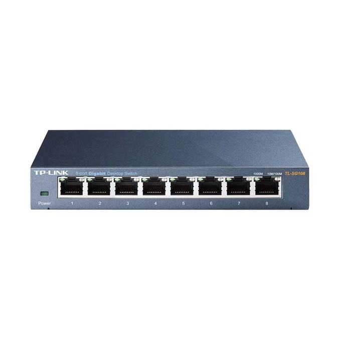 TP-LINK switch TL-SG108 1000Mbps, auto MDI/MDIX