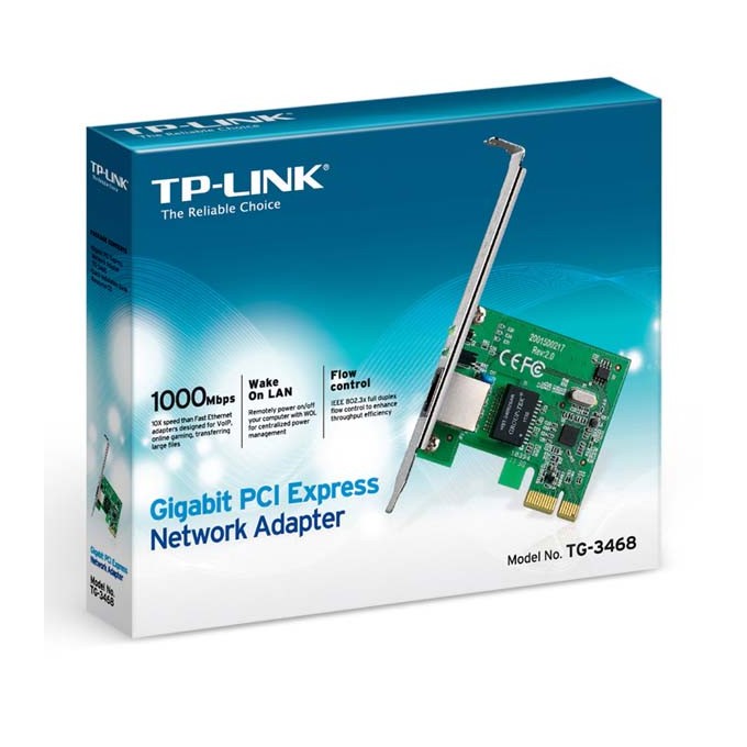 TP-LINK Gigabitowa karta sieciowa PCI TG-3468 1000Mbps, 32bit, Wake-on-LAN