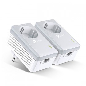 TP-LINK powerline (LAN przez 230V) TL-PA4010PKIT 600Mbps, gniazdka elektryczne, do 300m, szyfrowanie AES
