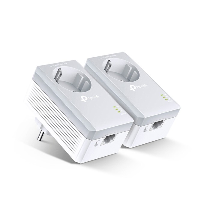 TP-LINK powerline (LAN przez 230V) TL-PA4010PKIT 600Mbps, gniazdka elektryczne, do 300m, szyfrowanie AES